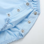 Blue Lil Sister Smocked Romper - Lil Cactus