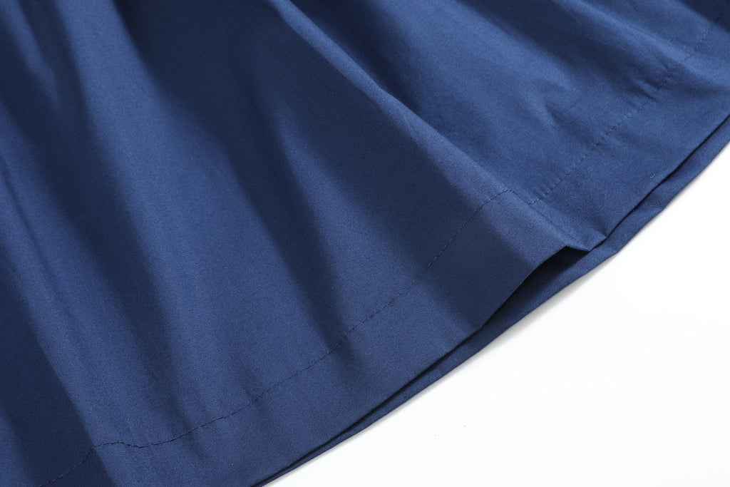 Blue Nativity Smocked Ruffle Bishop Dress - Lil Cactus