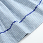Blue Pinstripe Mallard Duck Smocked Bishop Dress - Lil Cactus