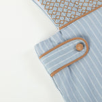 Blue Pinstripe Smocked Overalls - Lil Cactus