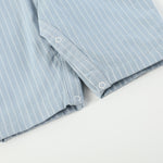 Blue Pinstripe Smocked Overalls - Lil Cactus