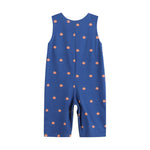 Blue Pumpkin Print Knit Smocked Longalls - Lil Cactus