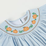 Blue Pumpkin Smocked Bishop Dress - Lil Cactus