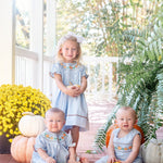 Blue Pumpkin Smocked Bishop Dress - Lil Cactus