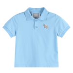 Blue Puppy Golf Polo Shirt - Lil Cactus