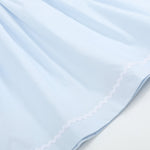 Blue Ruffled Crosses Smocked Dress - Lil Cactus