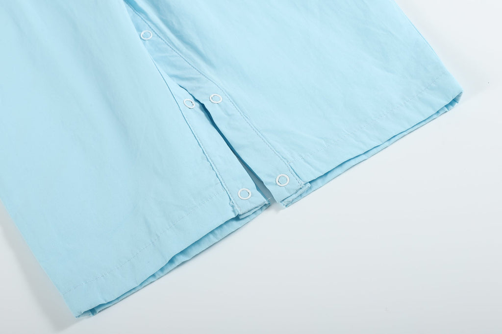 Blue Santa Smocked Overalls - Lil Cactus