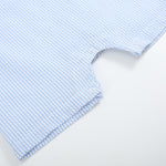 Blue Seersucker Helicopter Smocked Shortalls - Lil Cactus