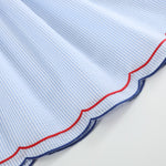 Blue Seersucker USA Flag Dress - Lil Cactus