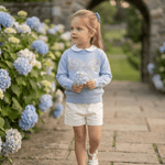 Blue Sparkly Bow Sweater - Lil Cactus