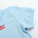 Blue USA Flag Polo Shirt - Lil Cactus