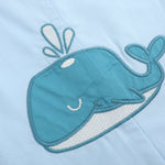 Blue Whale Applique Shortalls - Lil Cactus