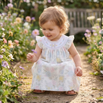 Bouquet Floral Smocked Bishop Dress - Lil Cactus