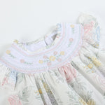 Bouquet Floral Smocked Flutter Romper - Lil Cactus
