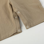 Brown Construction Smocked Overalls - Lil Cactus