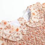 Brown Floral Collared Dress - Lil Cactus