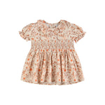Brown Floral Smocked Dress and Bloomer Set - Lil Cactus