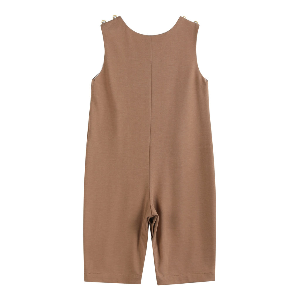 Brown Turkey Face Overalls - Lil Cactus