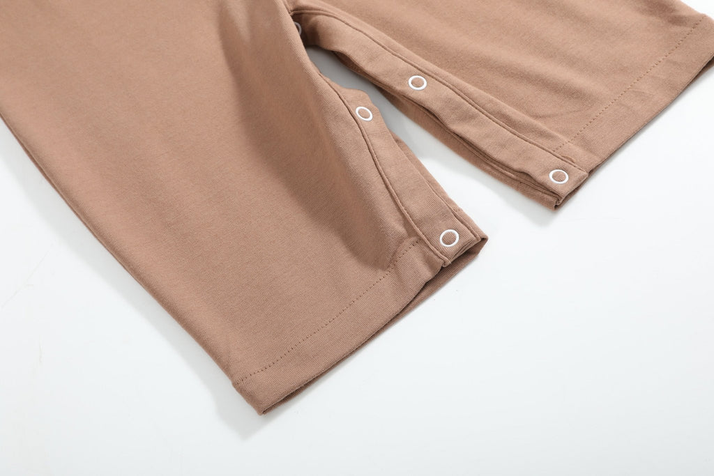 Brown Turkey Face Overalls - Lil Cactus