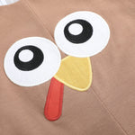 Brown Turkey Face Overalls - Lil Cactus