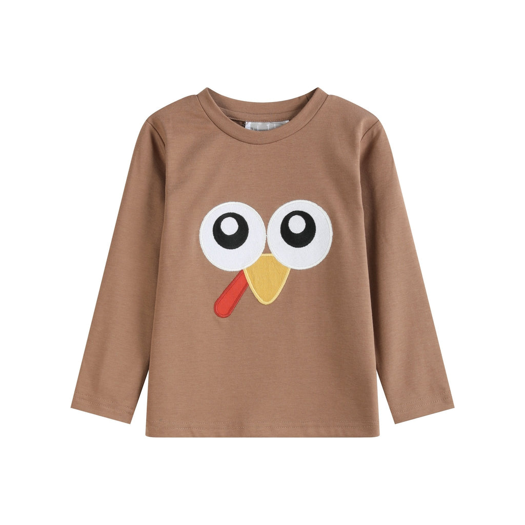 Brown Turkey Face T-Shirt - Lil Cactus