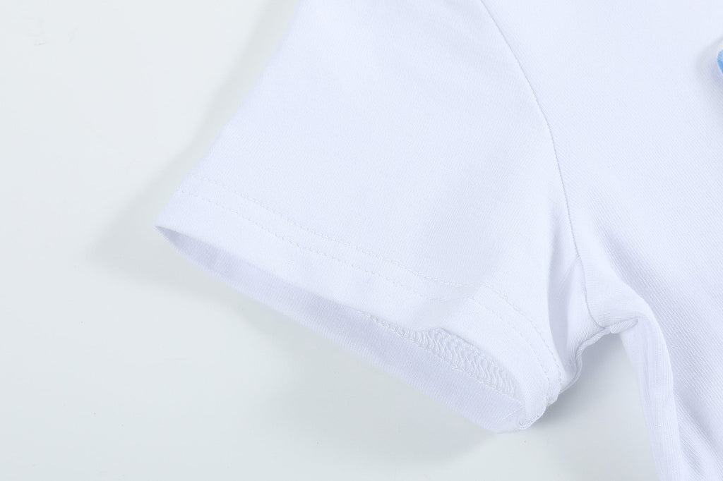 Bunny Family Smocked Tee and Blue Gingham Shorts Set - Lil Cactus