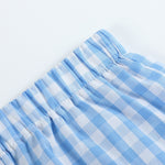 Bunny Family Smocked Tee and Blue Gingham Shorts Set - Lil Cactus