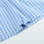 Bunny Family Smocked Tee and Blue Gingham Shorts Set - Lil Cactus