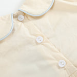 Buttercream Yellow Whale Smocked Collared Romper - Lil Cactus