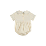 Buttercream Yellow Whale Smocked Collared Romper - Lil Cactus