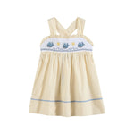 Buttercream Yellow Whale Smocked Dress - Lil Cactus