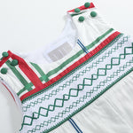 Christmas Plaid Smocked Longall - Lil Cactus