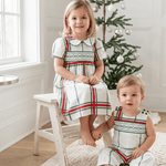 Christmas Plaid Smocked Longall - Lil Cactus