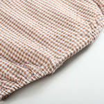 Classic Brown Gingham Bubble Romper - Lil Cactus