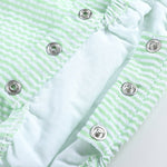 Classic Green Seersucker Bubble Romper - Lil Cactus