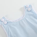 Classic Light Blue Bubble Romper - Lil Cactus