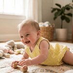 Classic Yellow Gingham Bubble Romper - Lil Cactus