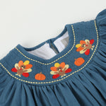 Cobalt Blue Turkey Bishop Dress - Lil Cactus