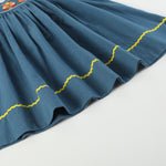 Cobalt Blue Turkey Bishop Dress - Lil Cactus