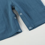 Cobalt Blue Turkey Smocked Overalls - Lil Cactus