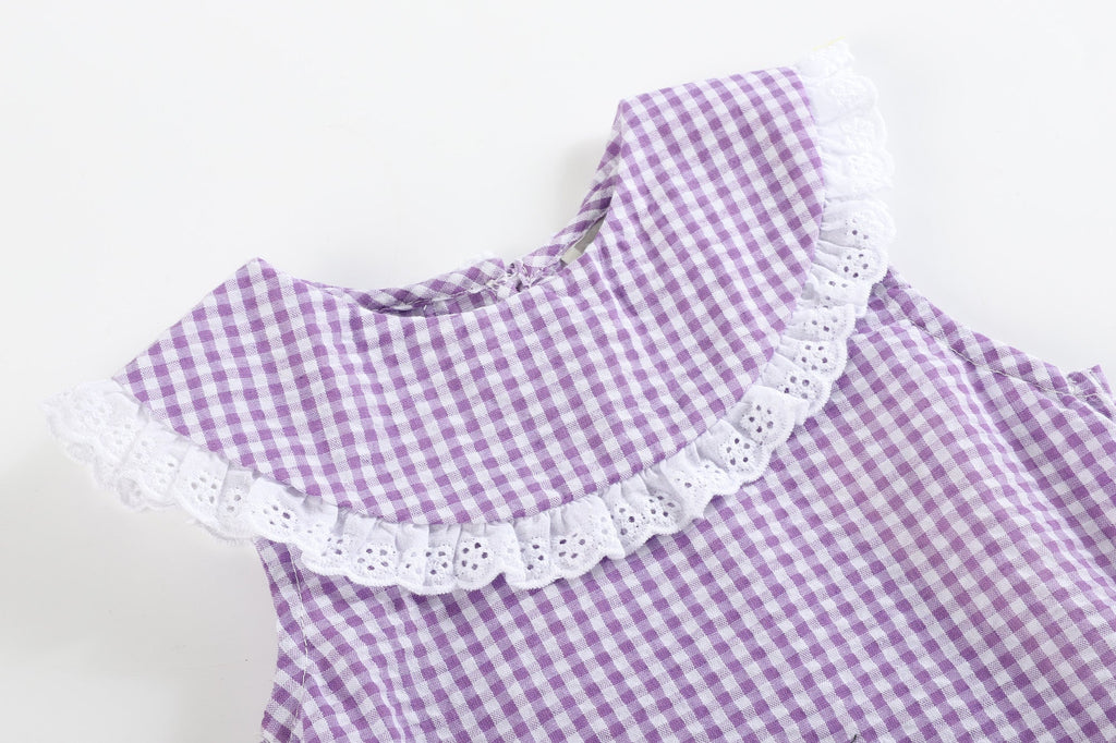 Collared Bubble Romper - Lil Cactus