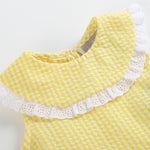 Collared Bubble Romper - Lil Cactus