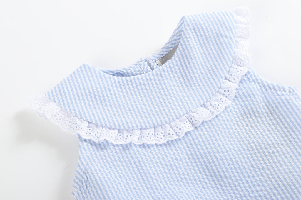 Collared Bubble Romper - Lil Cactus