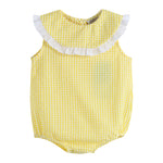 Collared Bubble Romper - Lil Cactus