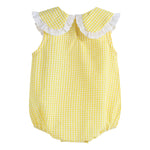 Collared Bubble Romper - Lil Cactus