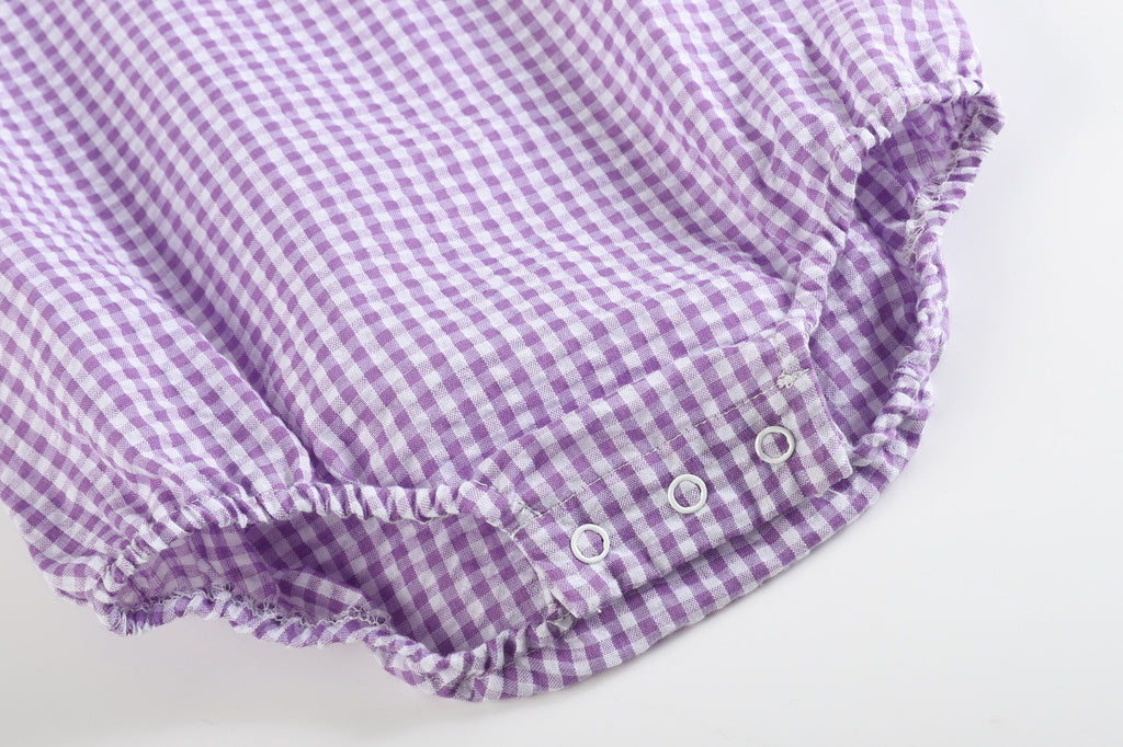 Collared Bubble Romper - Lil Cactus