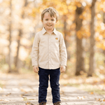 Cream Pumpkin Dress Shirt - Lil Cactus