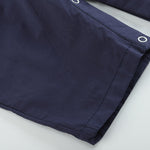 Dark Blue Nativity Smocked Overalls - Lil Cactus