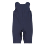 Dark Blue Nativity Smocked Overalls - Lil Cactus