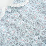 Floral Blue Dove Smocked Collared Dress - Lil Cactus